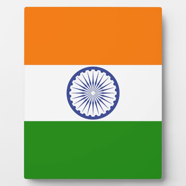 Placa Expositora Bandera india (Frente)