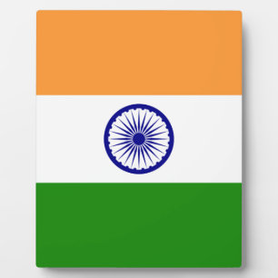 Placa Expositora Bandera india - Imagen de alta calidad
