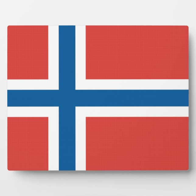 Placa Expositora Bandera noruega (Frente)