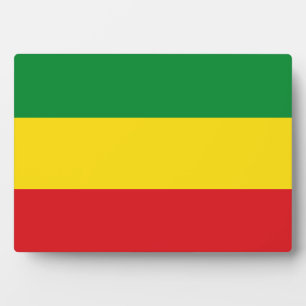 Placa Expositora Bandera Rastafari Rasta Etíope