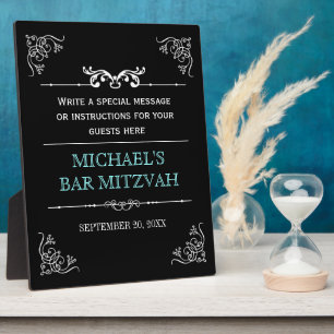 Placa Expositora Bar de tipografía vintage/Plaque Bat Mitzvah