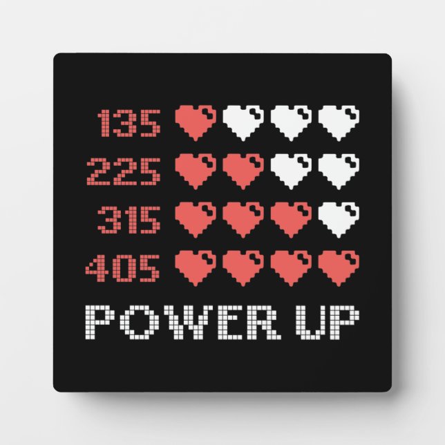 Placa Expositora Bar Power Up, Funny, Gamer, Retro, Geek, Nerd (Frente)