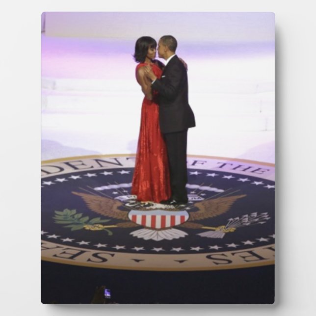 Placa Expositora Barack y Michelle Obama (Frente)