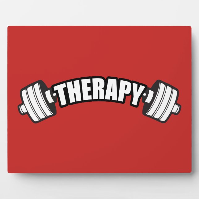 Placa Expositora Barbell - TERAPIA - Curso Inspirador (Frente)