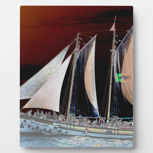 Placa Expositora Barcos a Vela (Frente)