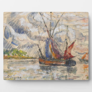 Placa Expositora Barcos de pesca en La Rochelle, c.1919-21