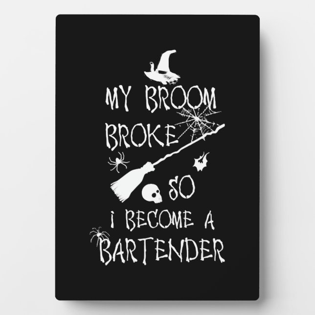 Placa Expositora Bartender Halloween (Frente)