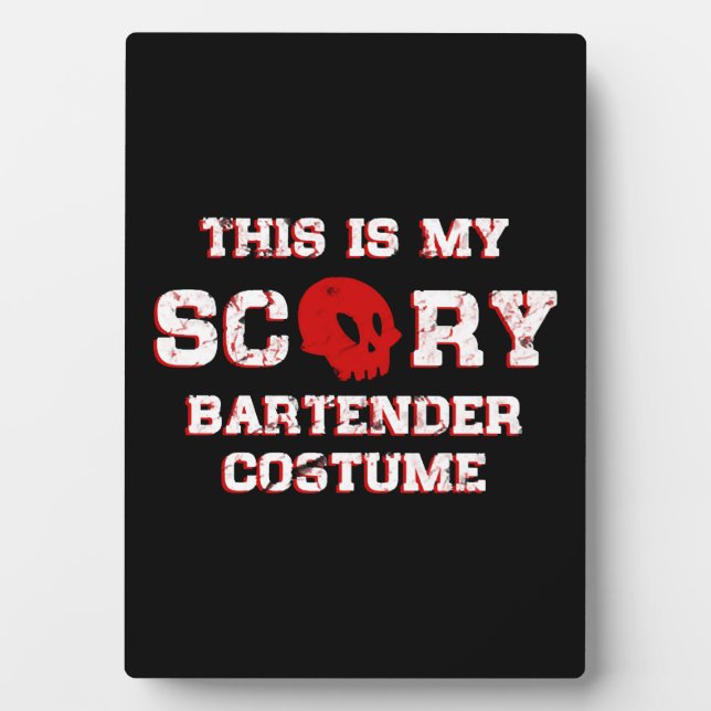 Placa Expositora Bartender Halloween (Frente)
