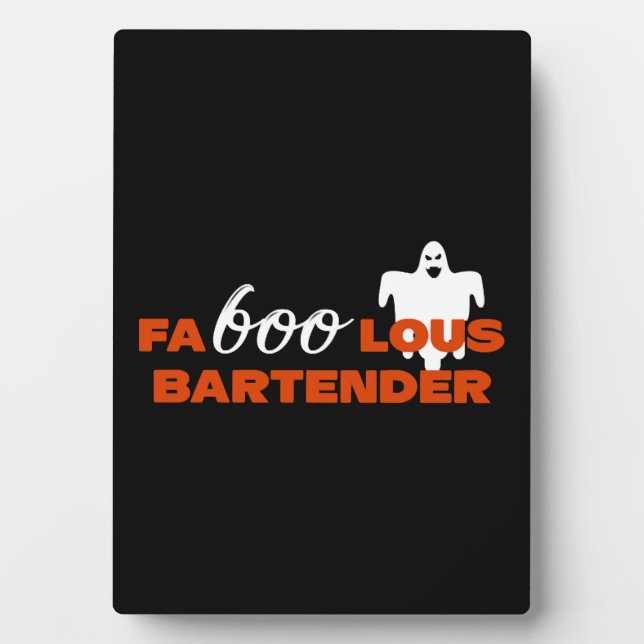 Placa Expositora Bartender Halloween (Frente)