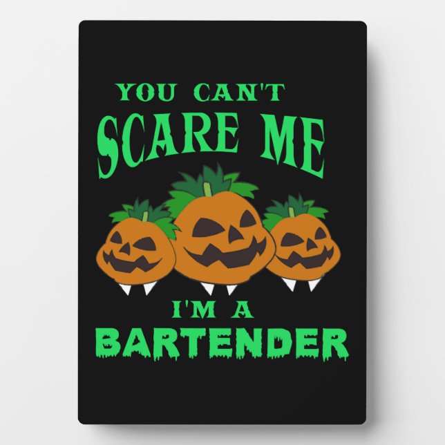 Placa Expositora Bartender Halloween (Frente)