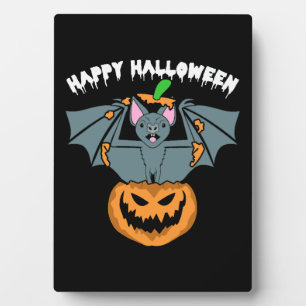 Placa Expositora Bat Pumpkin Halloween Set Hombres Mujeres Niños