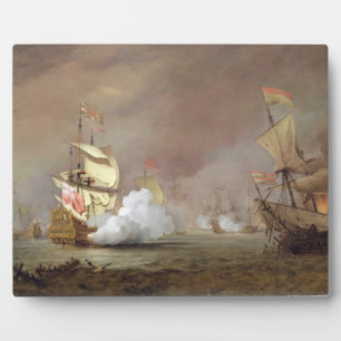 Placa Expositora Batalla marítima de las guerras anglo-holandesas, 