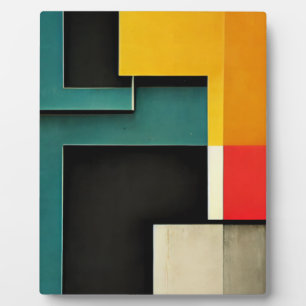 Placa Expositora Bauhaus - diseño inspirado en el estilo bauhaus
