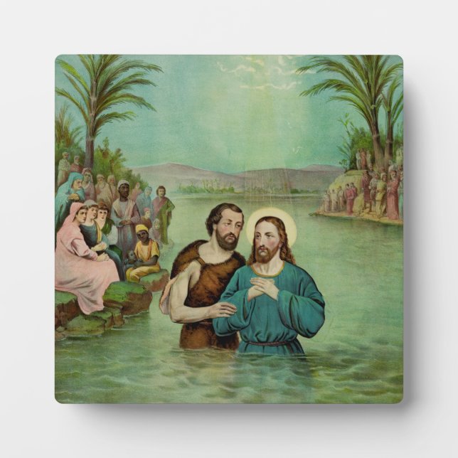 Placa Expositora Bautismo de Jesucristo (Frente)
