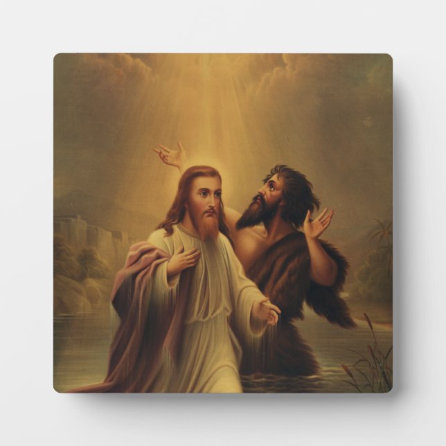 Placa Expositora Bautismo de Jesucristo (Frente)