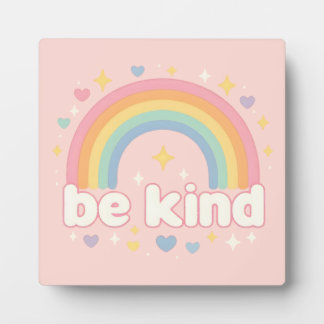 Placa Expositora Be Kind – Rainbow Pastel Positivity