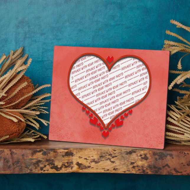 Placa Expositora Beaded Heart Photo Frame (Lado)