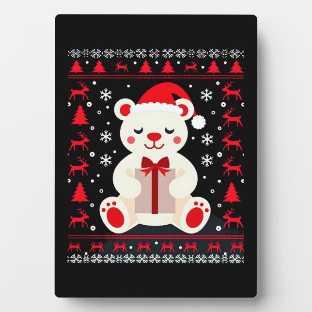Placa Expositora Bear Christmas Christmas (1) (Frente)