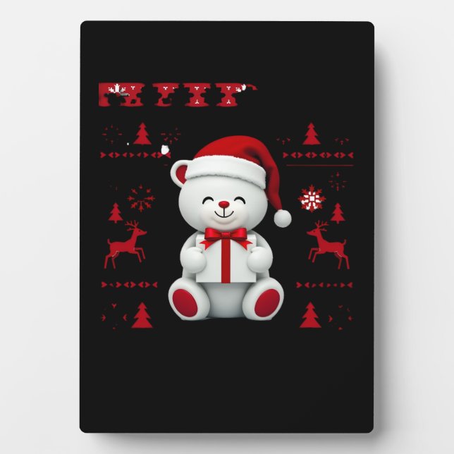 Placa Expositora Bear Christmas Christmas (2) (Frente)
