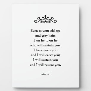 Placa Expositora Beautiful Encouraging Scripture Bible Verse Isaiah