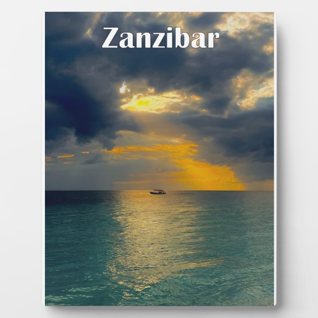 Placa Expositora Beautiful landscape | Zanzibar (Frente)