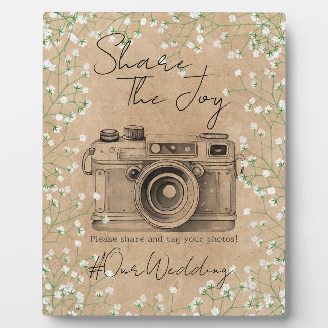 Placa Expositora Bebé respira red social comparte foto Añadir etiqu (Frente)