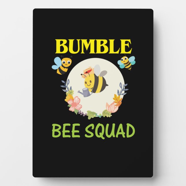 Placa Expositora Beekeeper Gift | Escuadrón Bumble Bee (Frente)