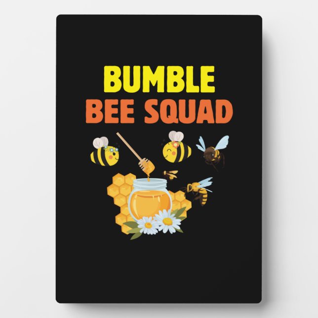 Placa Expositora Beekeeper Gift | Familia Bumble Bee Squad (Frente)
