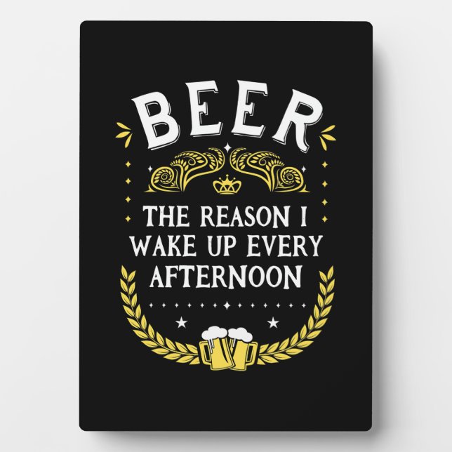 Placa Expositora Beer Beer Beer Cada Tarde (Frente)