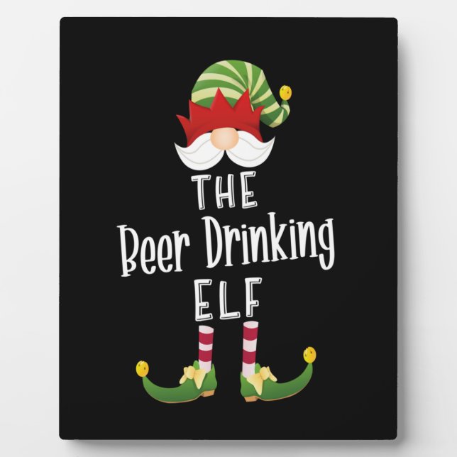 Placa Expositora Beer Beer Elf Group Navidades Cumpleaños (Frente)
