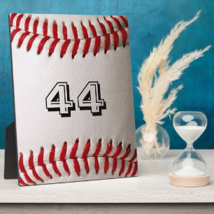 Placa Expositora Béisbol con número de Personalizable