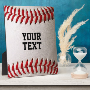 Placa Expositora Béisbol con texto de Personalizable