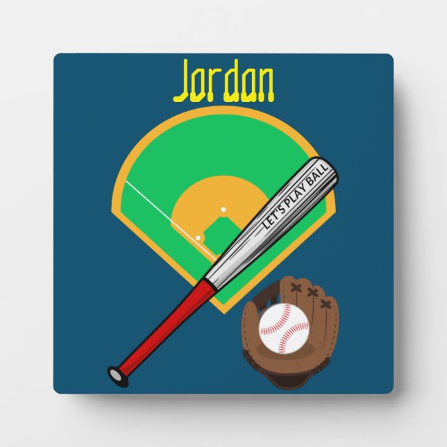 Placa Expositora Béisbol "Juguemos a la pelota" (Frente)