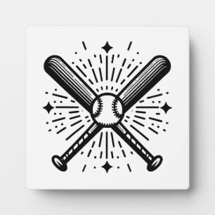 Placa Expositora béisbol vintage