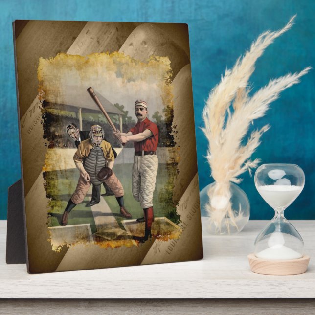 Placa Expositora Béisbol: Vintage (Lado)