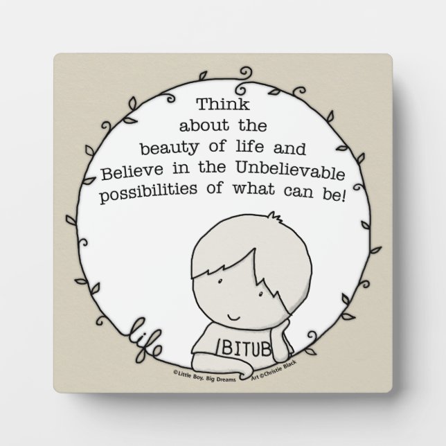 Placa Expositora Belleza de la vida (Frente)