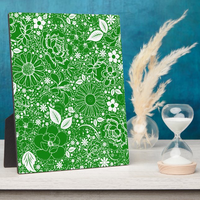 Placa Expositora Bellezas botánicas verdes (Lado)