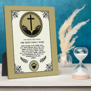 Placa Expositora Bendición de Casa Cristiana