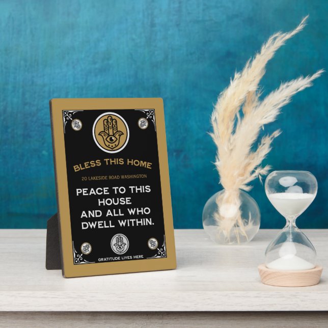 Placa Expositora Bendición de nuevo hogar (Lado)
