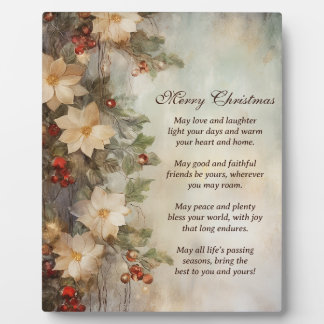 Placa Expositora Bendición irlandesa para navidades | Flores de inv