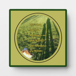 Placa Expositora Bendita Amistad Perro