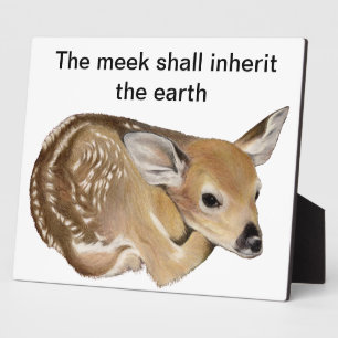Placa Expositora Benditos son los Meek Fawn