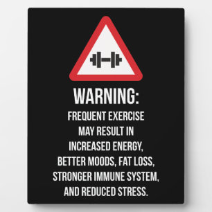 Placa Expositora Beneficios del ejercicio - Aviso - Motivación del