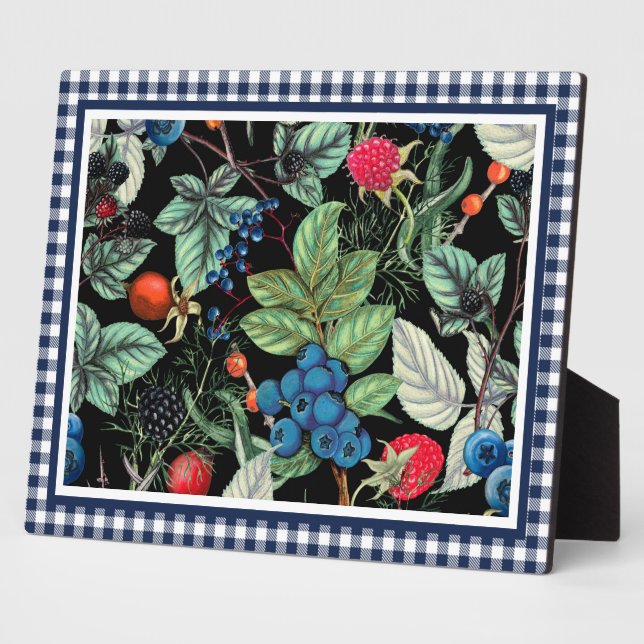 Placa Expositora Berries Medley en Country Gingham (Lado)