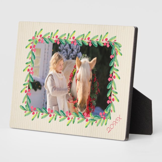 Placa Expositora Berries y Greenery Photo Easel (Lado)
