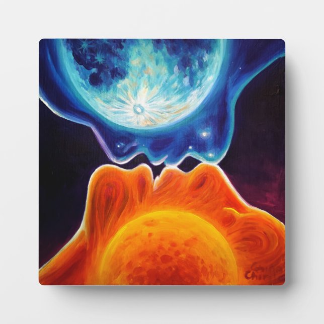 Placa Expositora Beso de sol y luna (Frente)