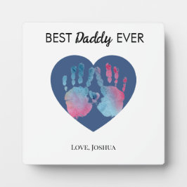 Placa Expositora Best Daddy Ever Tabletop Plaque with Easel