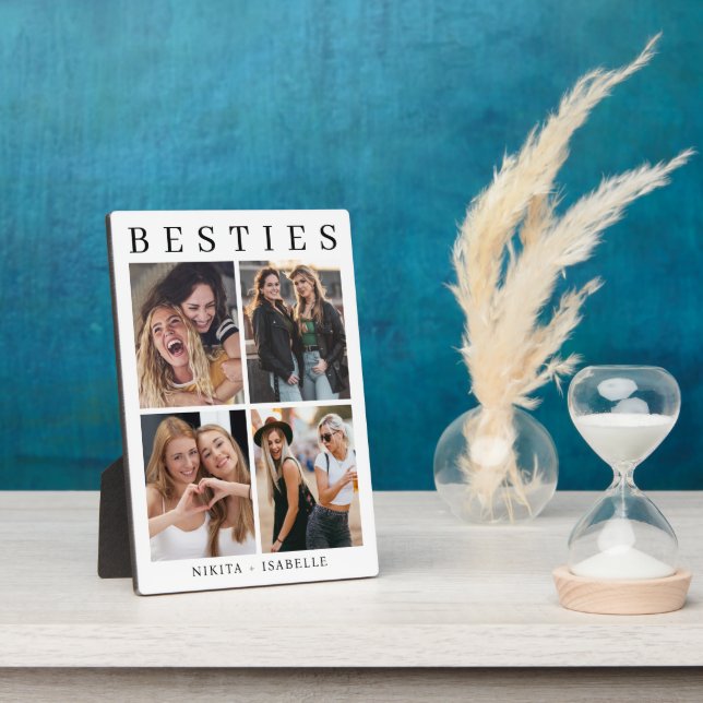 Placa Expositora Best Friends Friendship Modern Keepsake (Lado)