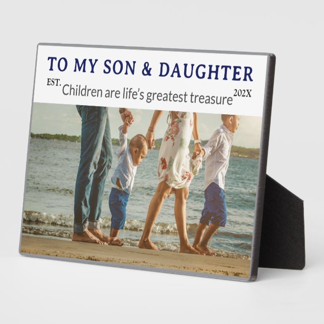 Placa Expositora Best Kids Ever – Son’s & Daughter’s Day Plaque (Lado)