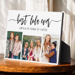 Placa Expositora Best Lola Ever - Grandchildren Photo Collage<br><div class="desc">Celebrate the "Best Lola Ever" with this personalized Grandchildren Photo Collage Plaque. This heartfelt gift features a beautifully arranged collage of cherished photos capturing special moments, complemented by a loving message. Crafted from high-quality materials with a sleek finish, it's ideal for displaying at home as a cherished keepsake. Perfect for...</div>